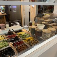 Smoothie bowl area at delisheeeYo in Hilton Head Island