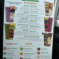 Current menu  at delisheeeYo in Hilton Head Island