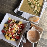 Potato Kale soup 😋 and Sweet Buddha bowl 😋😋  at delisheeeYo in Hilton Head Island