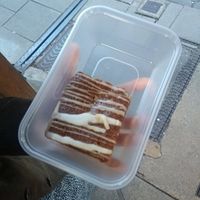 Vegan almond slice at The Nosebag Restaurant in Oxford