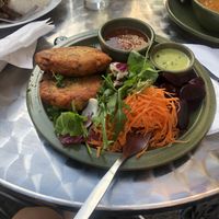 Jackfruit fritters at The Nosebag Restaurant in Oxford