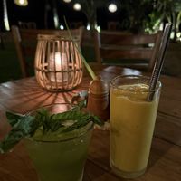 Gin Basil Smash and Mango Lassi  at THE SLOW in Mirissa