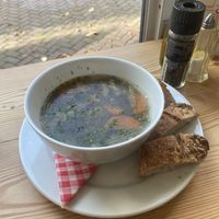 Vegetarische soep  at De Brandweerkantine in Maastricht