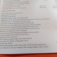 Soft drinks menu (August 2025) at De Brandweerkantine in Maastricht