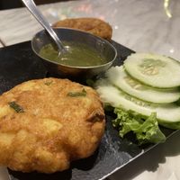 Potato pea cakes  at Chutney Indian in Pattaya