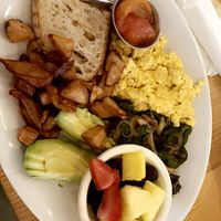 vegan big kid breakfast 💯   at Milk & Honey in Nashville