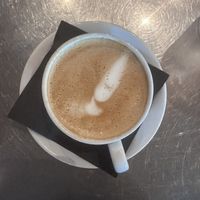 Oat milk cappuccino   at Milk & Honey in Nashville