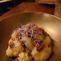 Utterly insane cauliflower dish with romesco sauce that I genuinely will never forget. Wild. at Ziryab in Barcelona