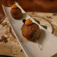 Mushroom croquettes. Great filling and fantastic texture. at Ziryab in Barcelona