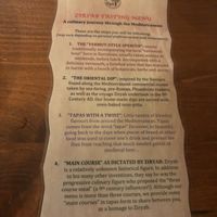 Go for the full tasting menu starts- easily made veggie or vegan….  at Ziryab in Barcelona