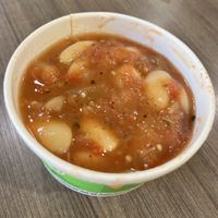 Summer soup off of the specials menu  at FAM's Cuisine in Sarasota