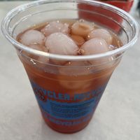 Rooibos & hibiscus ice tea  at FAM's Cuisine in Sarasota