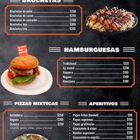 Hamburguesas vegana y Pizza vegana at La Negrita Restaurante in Puerto Penasco