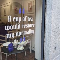 Outside at Teacup in Milan