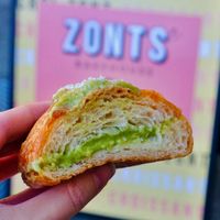 Pandan coconut croissant  at Zonts Bakehouse in Northbridge