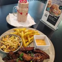 Sticky ribs was 😋 at The Vegan Chef - Sandton in Johannesburg