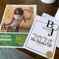 Best Vegan Restaurant Award  at The Vegan Chef - Sandton in Johannesburg