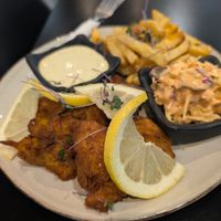Fried fish at The Vegan Chef - Sandton in Johannesburg