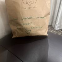 Loved the personal message though.   at The Vegan Chef - Sandton in Johannesburg