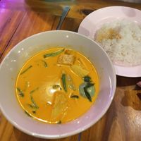 Vegetable Curry with Rice at Railay Family Restaurant in Krabi