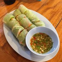 Fresh spring rolls at Railay Family Restaurant in Krabi