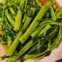 Morning glory with soy sauce at Railay Family Restaurant in Krabi