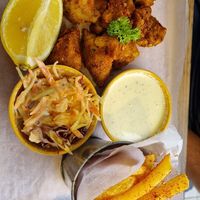 Vish and chips at The Vegan Chef in Umhlanga