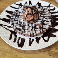 Chocolate waffle at The Vegan Chef in Umhlanga