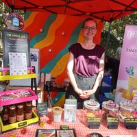Her stall at the CityLife Garden Fair at The Cookie Jar in Chiang Mai