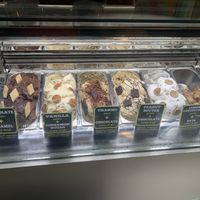 Gelato selection   at The Cookie Jar in Chiang Mai