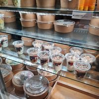 Salads at Base V Juicery in Milan