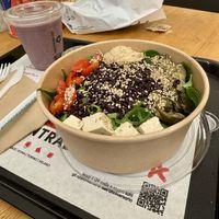 my salad, insalata venere  at Base V Juicery in Milan