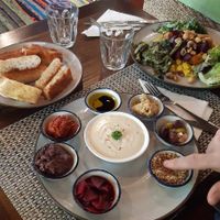 Mezze plate and Lunch set at Yoga House in Koh Phangan