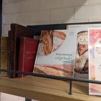 book from other vegan bakery chain (Land&Monkeys) at Maison Landemaine in Tokyo