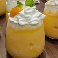 Peach Cream Sherbet at Am I Addicted in Central Singapore