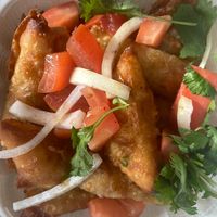 Masala chaat  #Veganuary at Umami Global Bistro in Catonsville