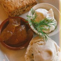 scone and vanilla ice cream  at Tumiksa - つみ艸 in Tsukuba
