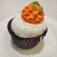 Pumpkin cupcake at Sensitive Sweets in Fountain Valley