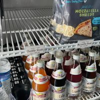 Violife and Ginsing Up drinks at Corner Market/Bookstore in Calhoun