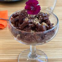 Mousse de chocolate  at TOFU Girona in Girona
