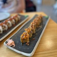 Hot maki sweet salmond  at TOFU Girona in Girona