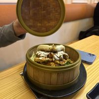 Weird bao bun with peppers  at TOFU Girona in Girona