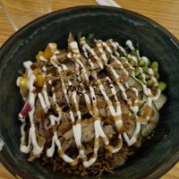 Poke bowl de heura at TOFU Girona in Girona