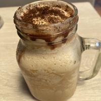 Vegan frappe (almond milk)  at Casa de Ciclistas in Guatape