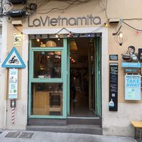 view from the street at LaVietnamita in Barcelona