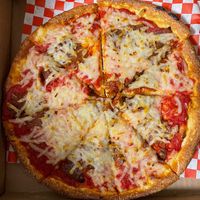 vegan pepperoni pizza   at Pizza Twist in Lynnwood