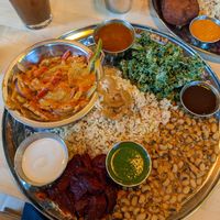 Soy curl thali at The Sudra - The Pearl in Portland
