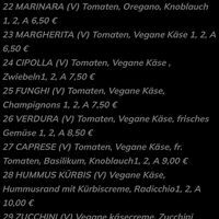 menu Pizza at Vecchio Vicolo in Frankfurt