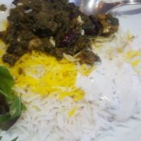 rice, herbs and soy jogurt  at Kardamom in Vienna