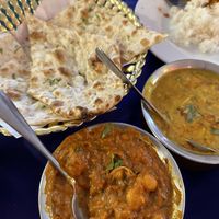 Naan (no butter), Chana & yellow dal  at Kohinoor in Krabi